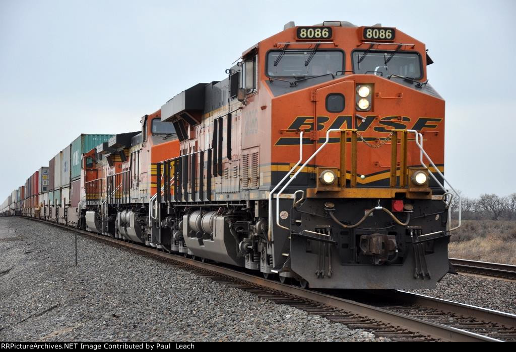 Westbound stack train